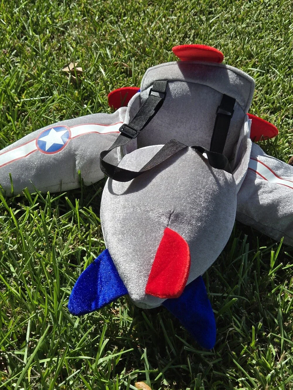 Airplane Pilot 3D Costume Kids Plush with cap, Ride In On, boy or girl kid 3 - 7